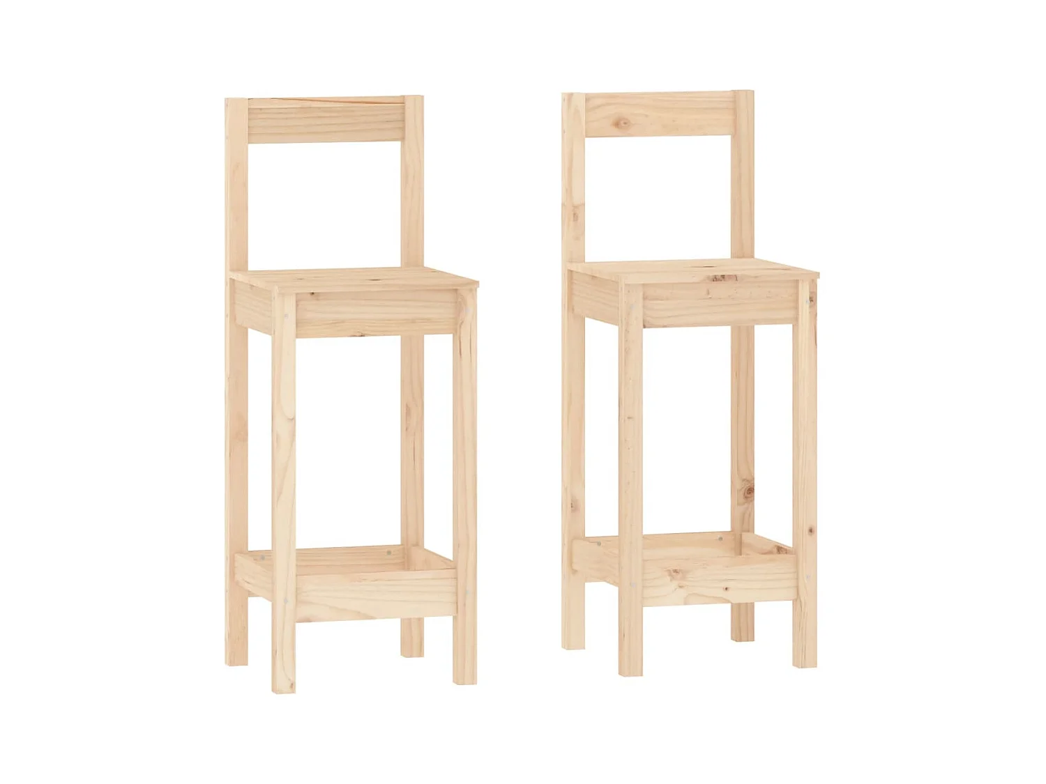 Juego de bar de 3 piezas fabricado en madera maciza de pino