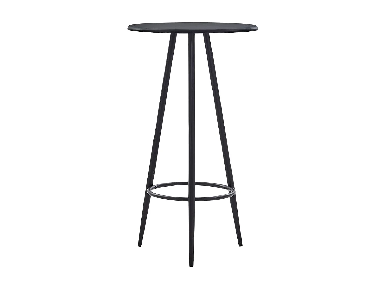 Juego de barra de 3 piezas, plástico negro