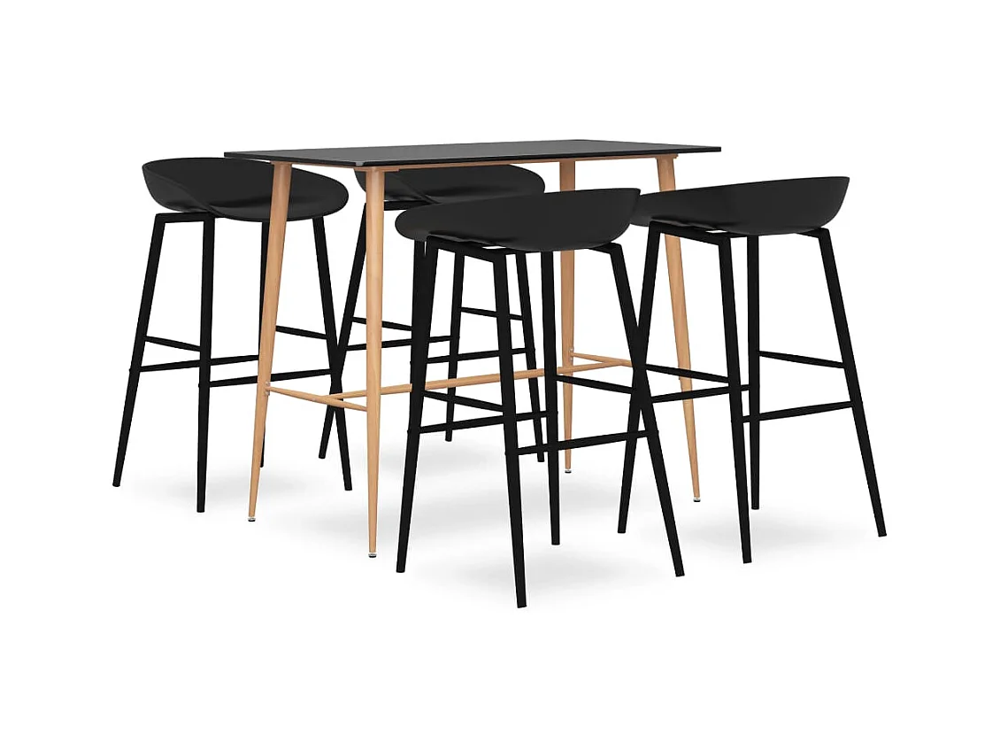 5-delige barset Zwart