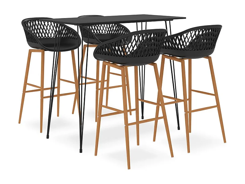 Ensemble de bar 5 pcs Noir