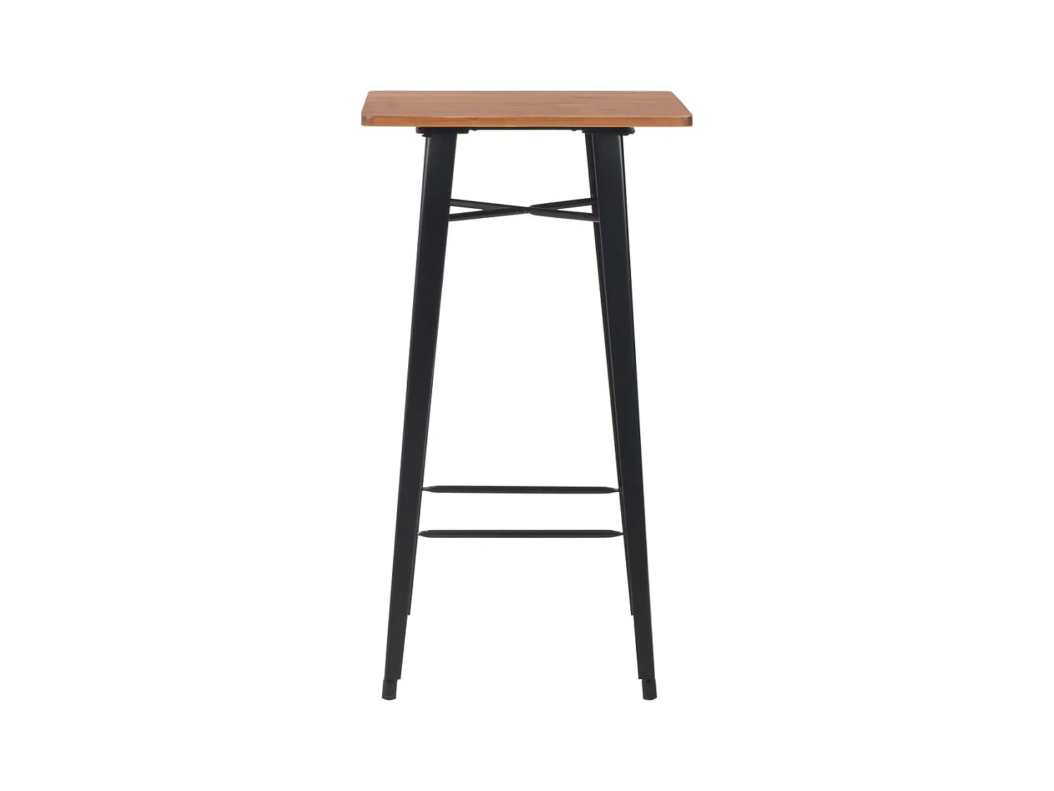 Conjunto de muebles de bar de 3 piezas, acero negro