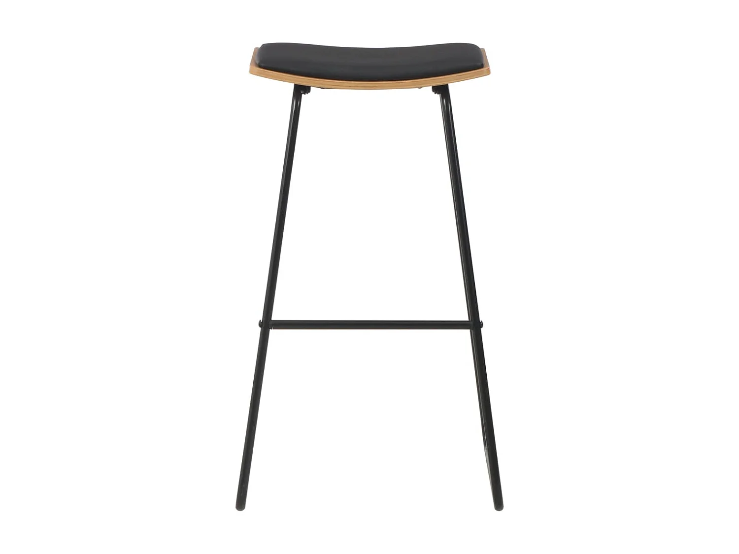 Conjunto de muebles de bar de 3 piezas, acero negro