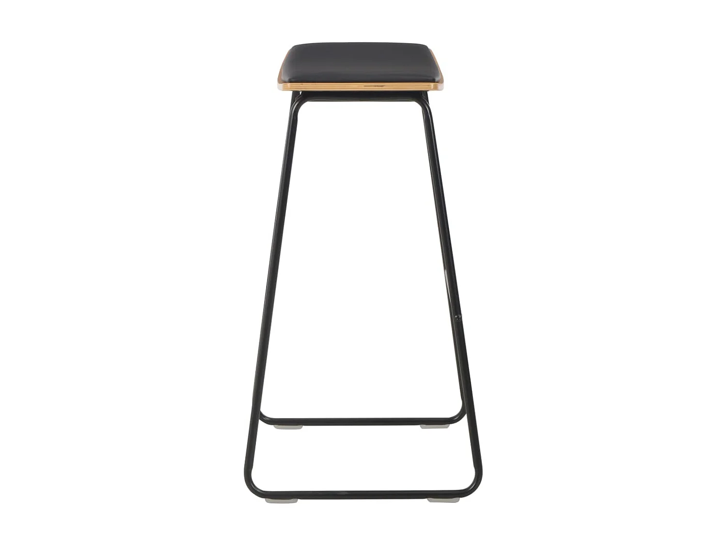 Conjunto de muebles de bar de 3 piezas, acero negro