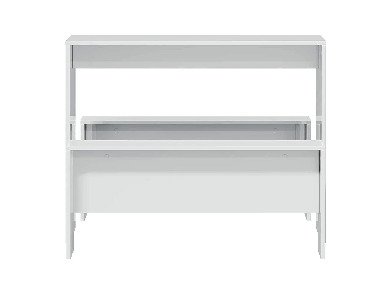 3-delige eettafel en bankset van bewerkt hout