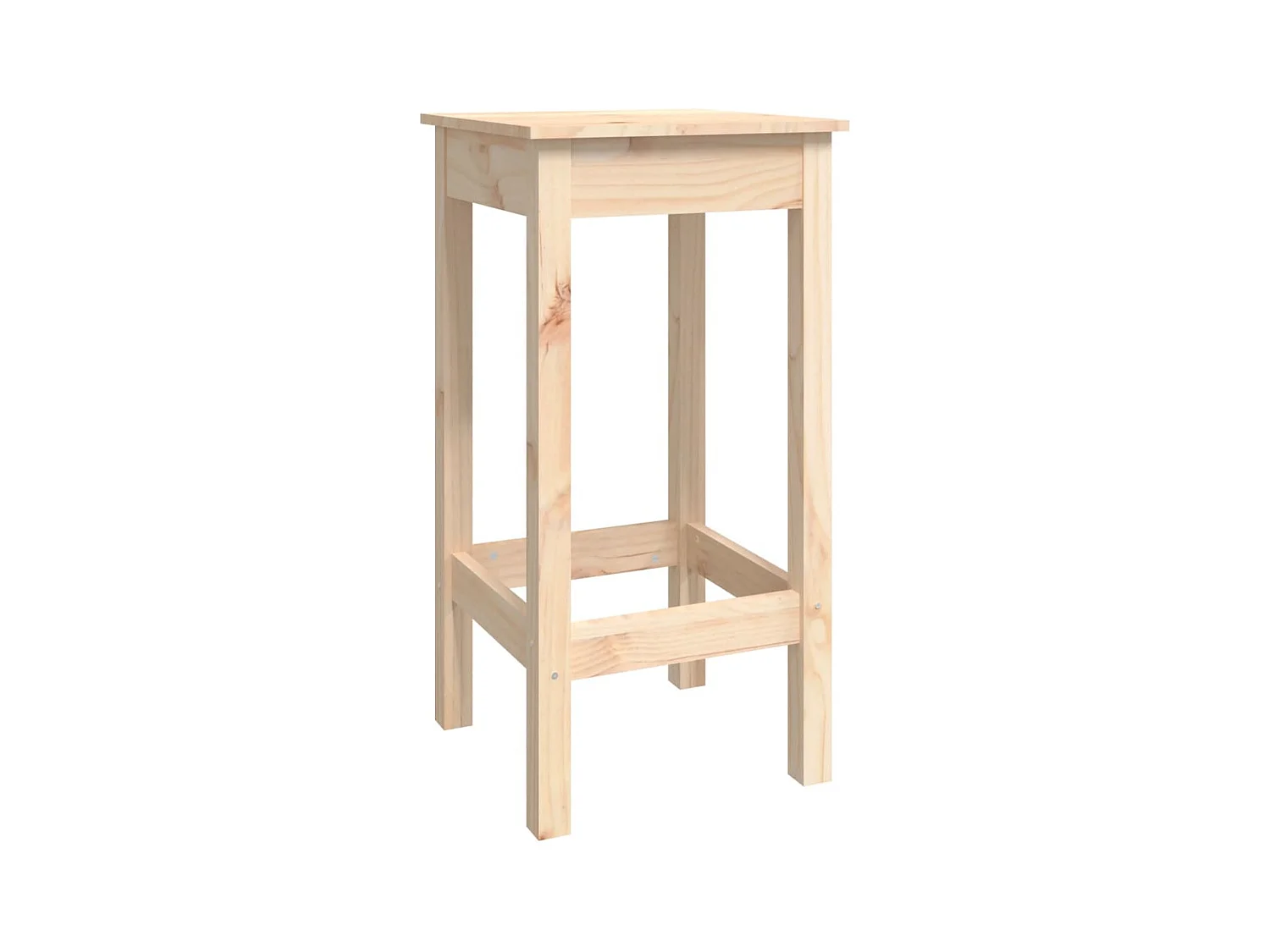 7-delige barset van massief grenenhout