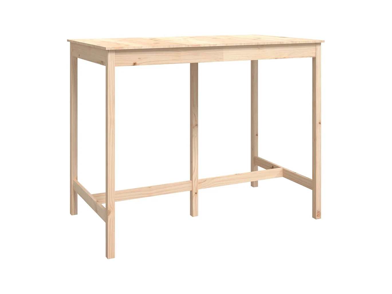 7-delige barset van massief grenenhout