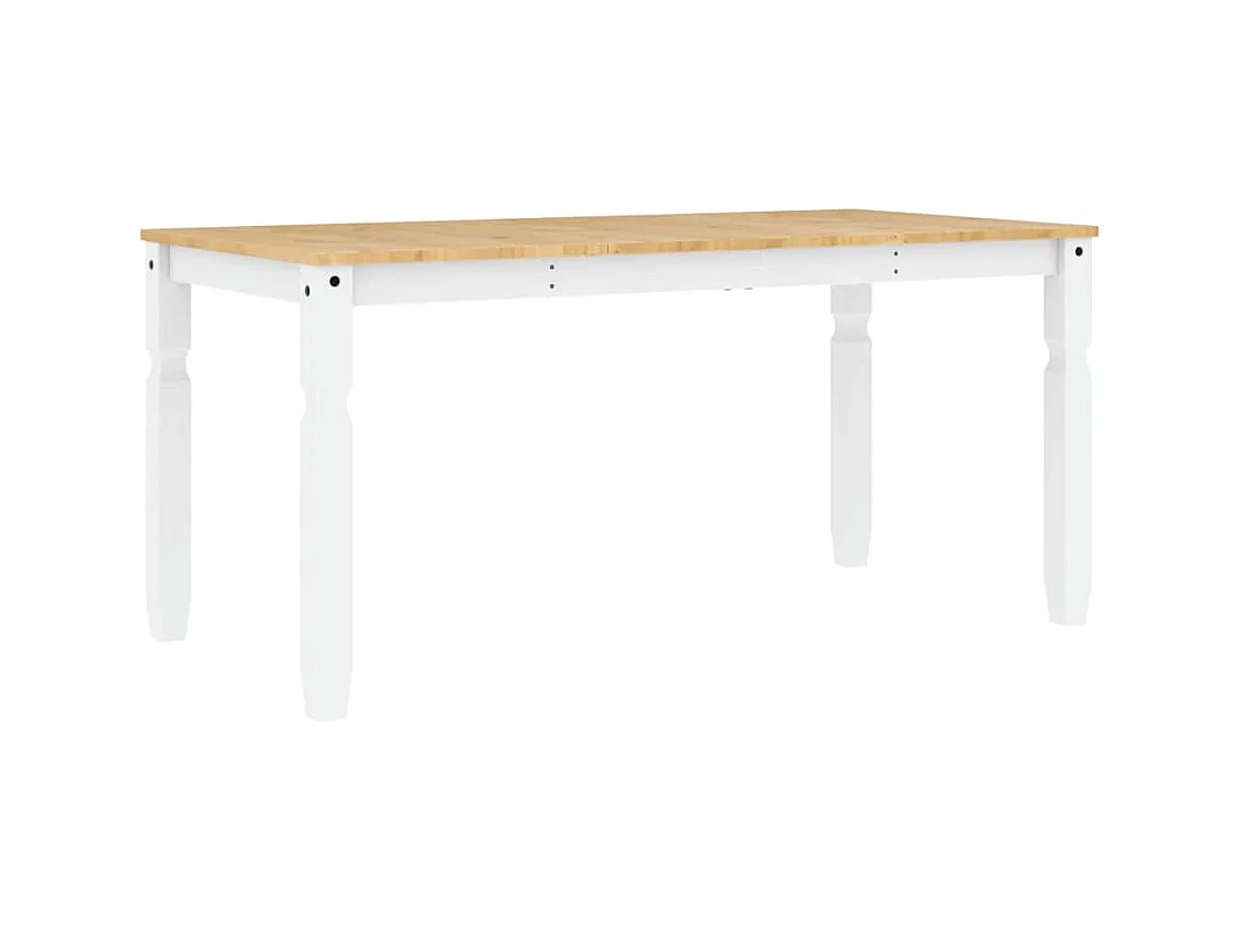 Panama 5-delige eetkamerset wit massief grenenhout