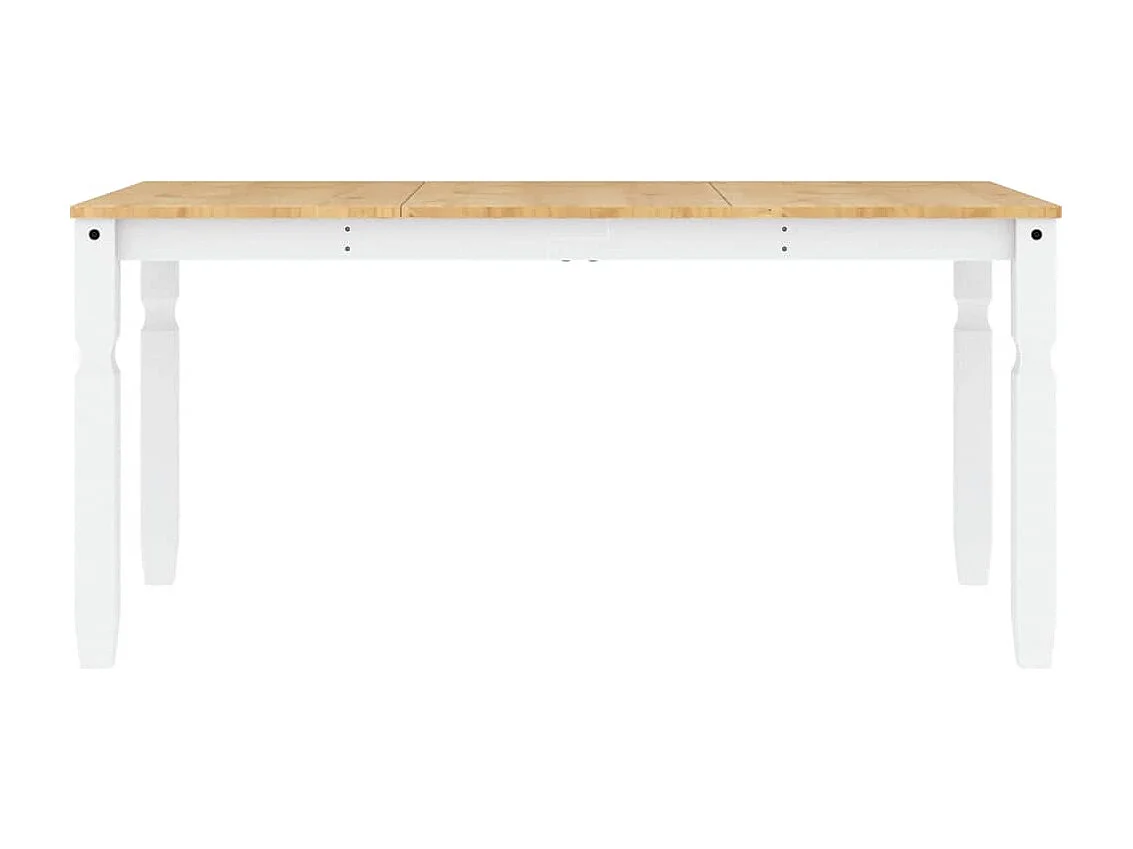 Ensemble à manger Panama 5 pcs blanc bois de pin massif