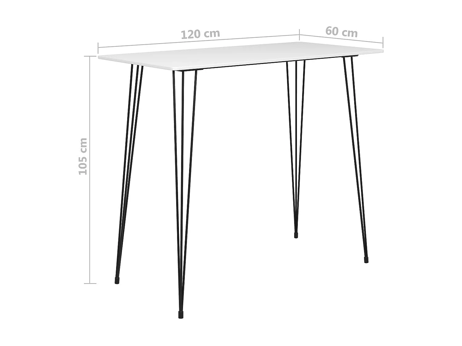 Ensemble de bar 7 pcs Blanc et noir