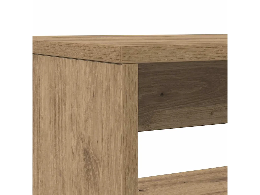 Juego de mesa de comedor y banco de madera de ingeniería de 3 piezas