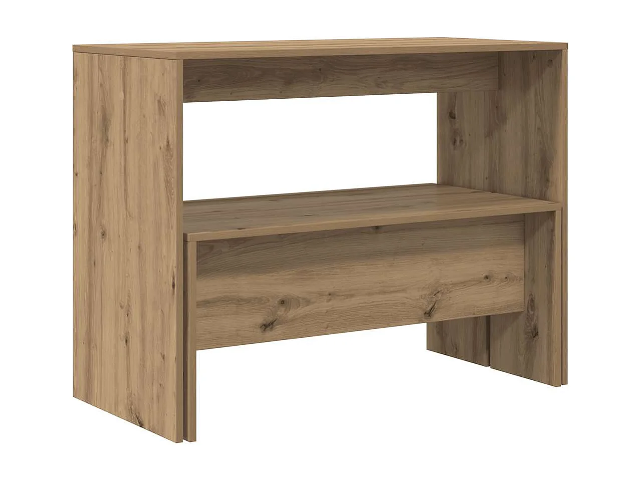 Set da pranzo in legno ingegnerizzato composto da 3 pezzi, tavolo e panca