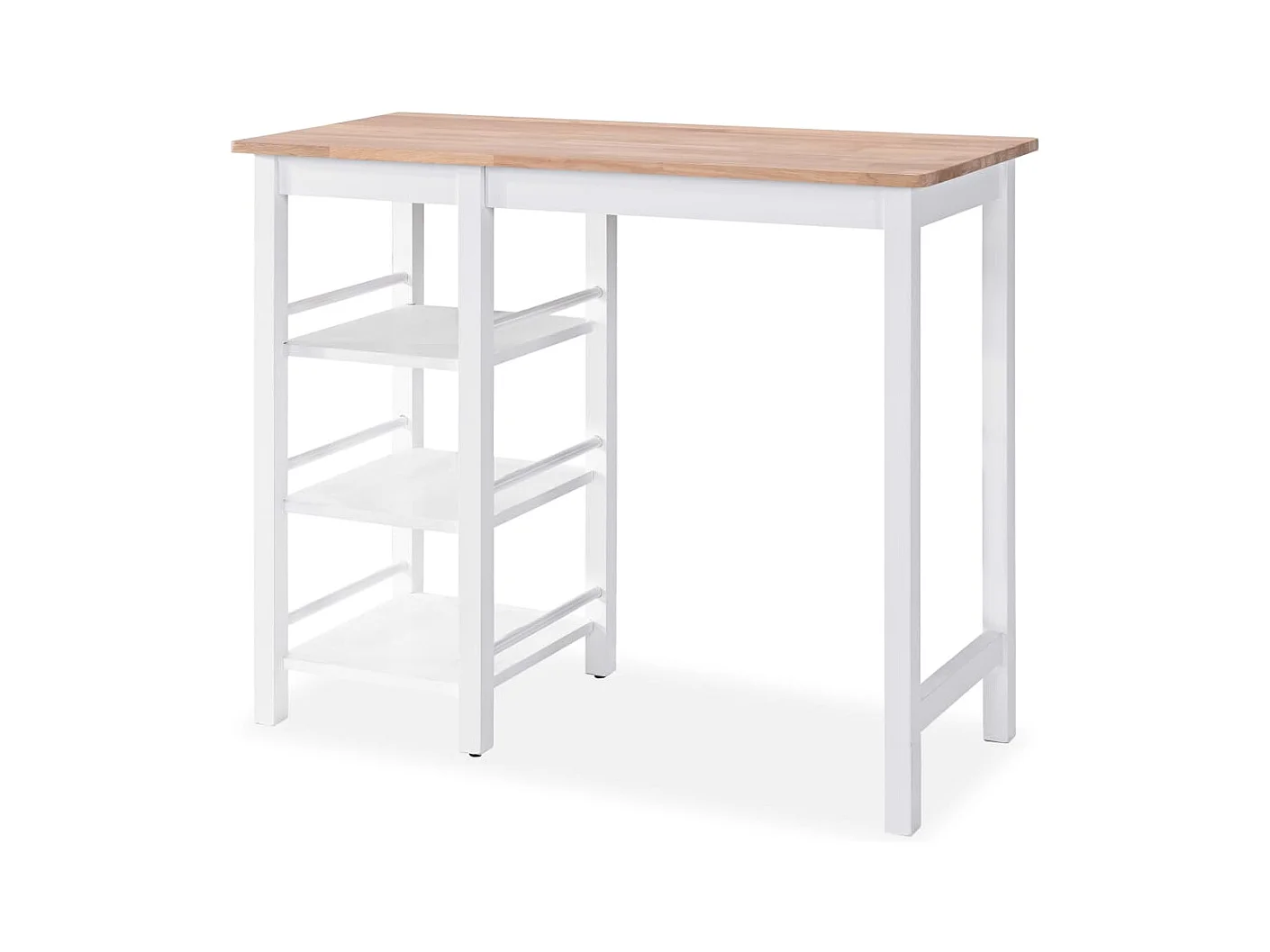 Juego de bar de 3 piezas MDF Blanco