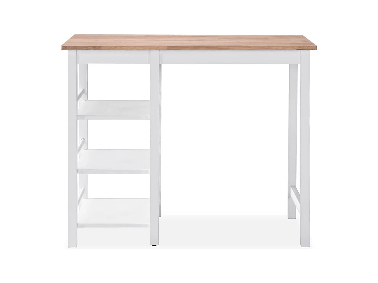 Juego de bar de 3 piezas MDF Blanco