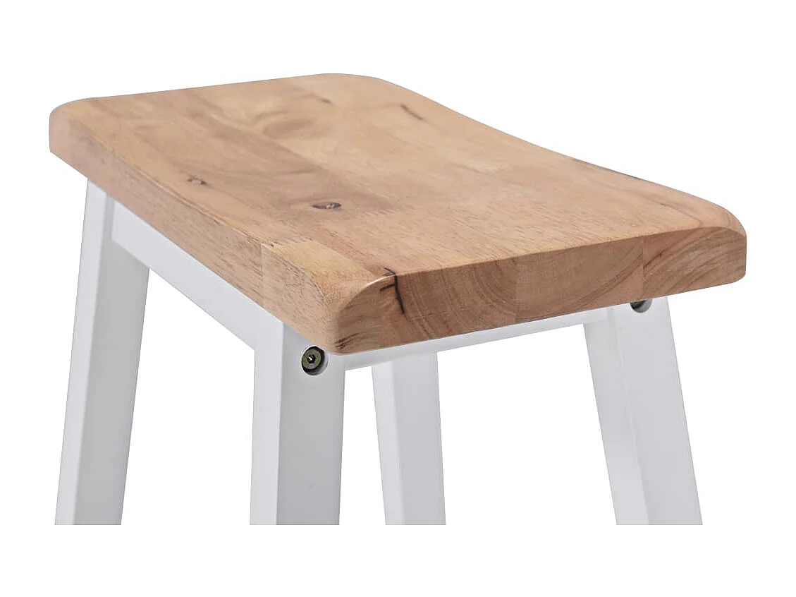 Juego de bar de 3 piezas MDF Blanco