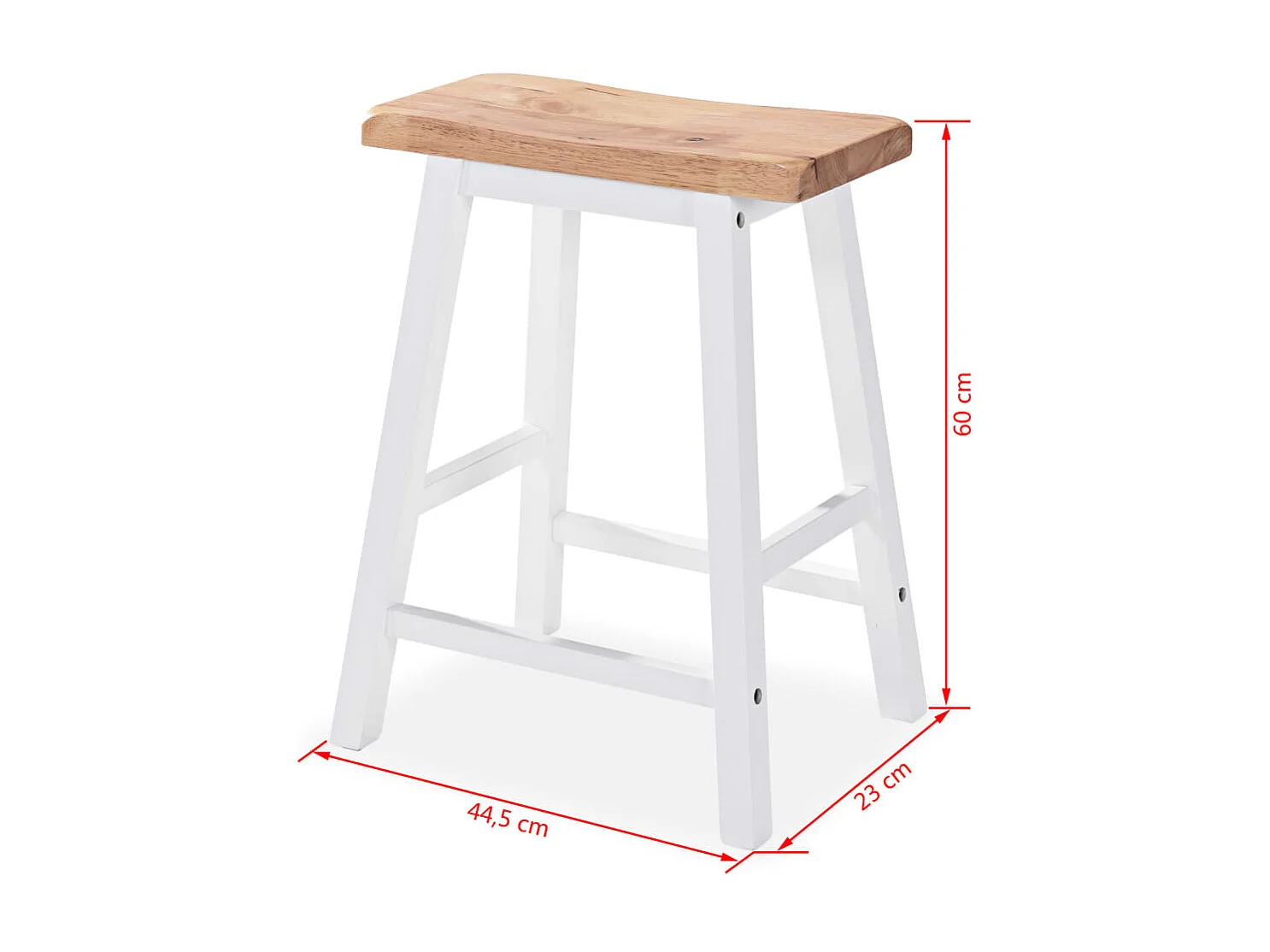 Juego de bar de 3 piezas MDF Blanco