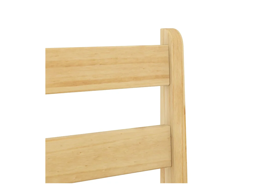 Juego de 2 sillas de bar de madera maciza de pino