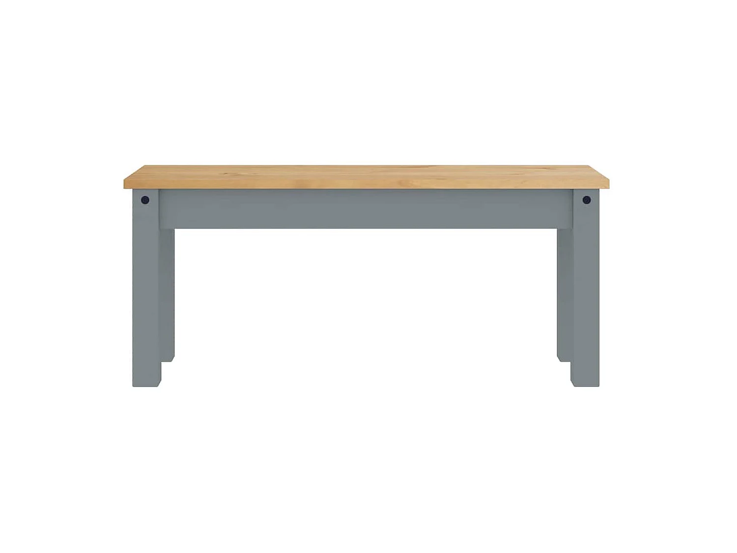 Ensemble à manger Panama 3 pcs gris bois de pin massif