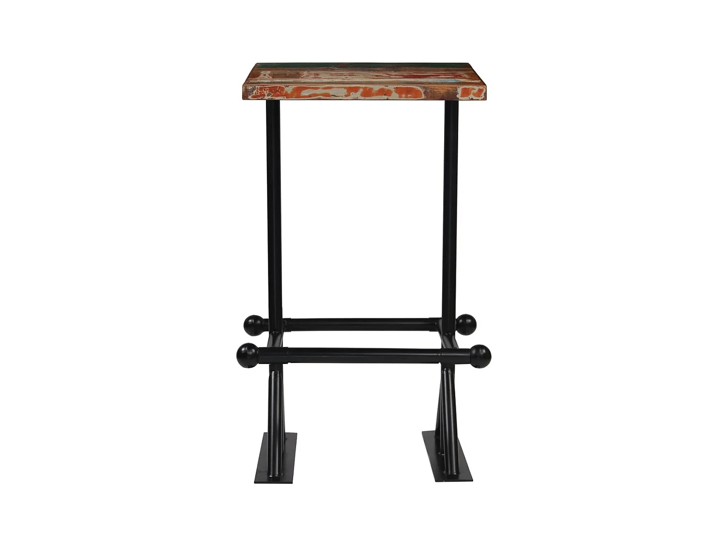 Conjunto de muebles de bar de 3 piezas Madera maciza recuperada Multicolor