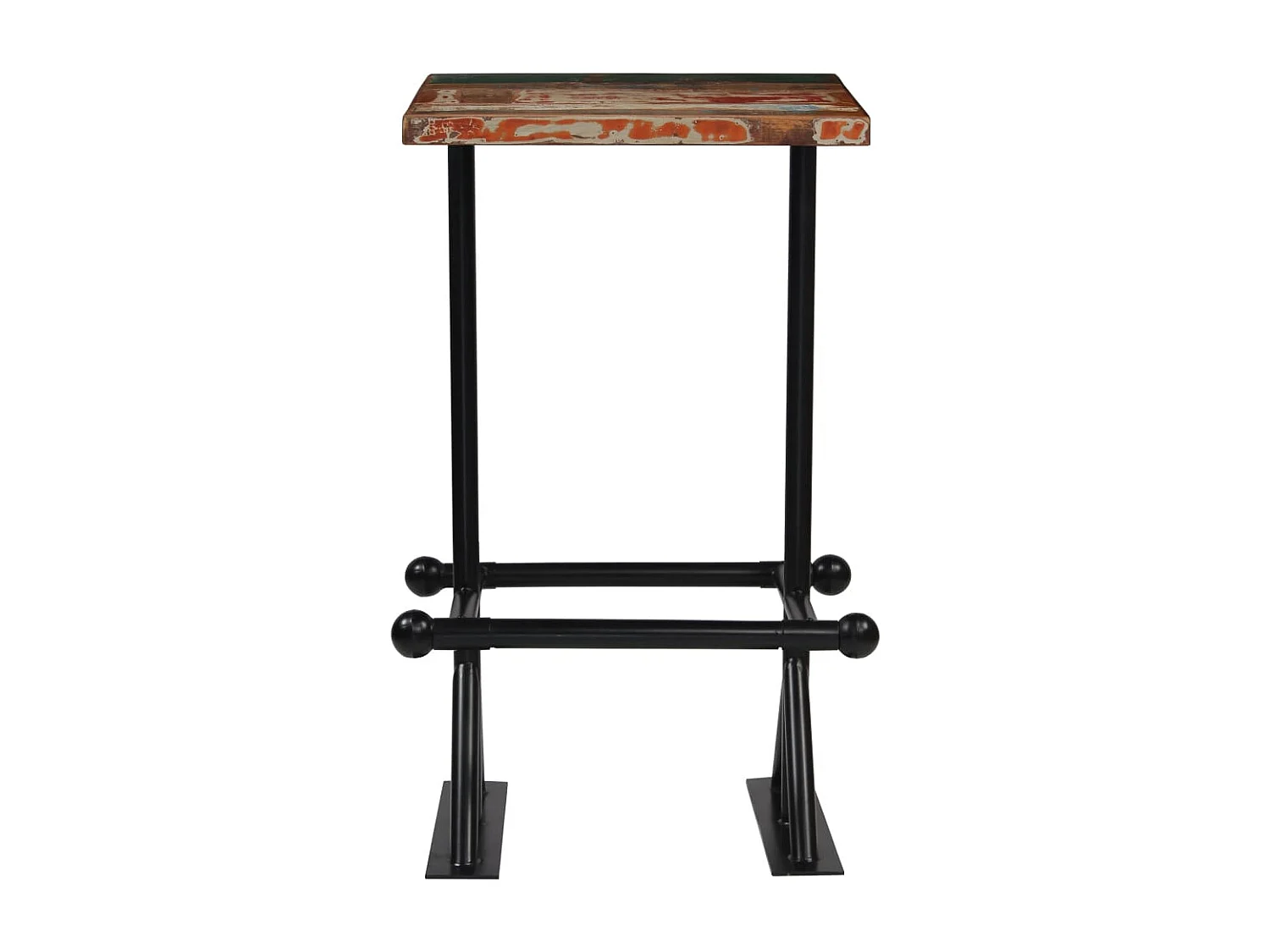 Set di mobili da bar da 3 pezzi in legno massello di recupero multicolore