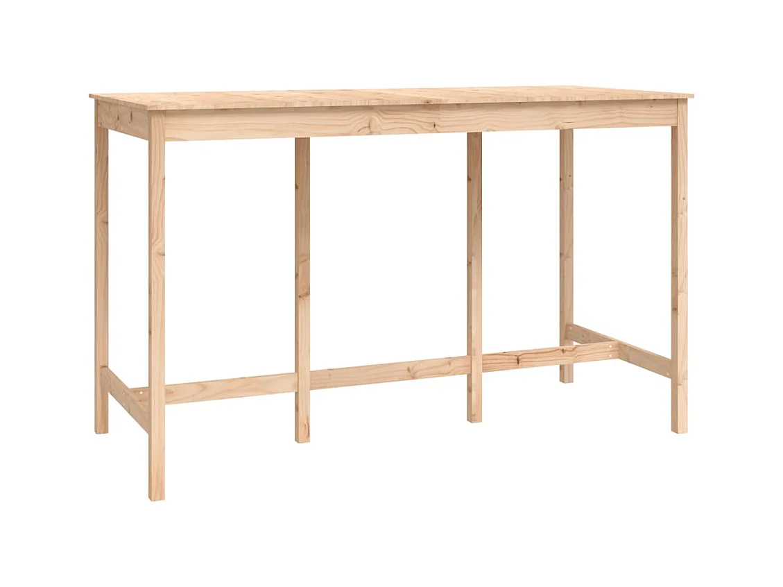 9-delige barset van massief grenenhout