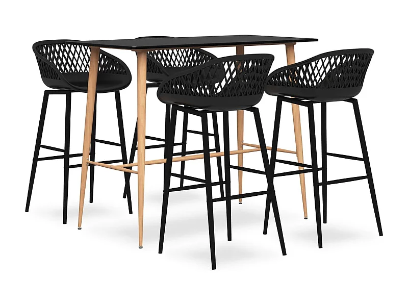 Ensemble de bar 5 pcs Noir