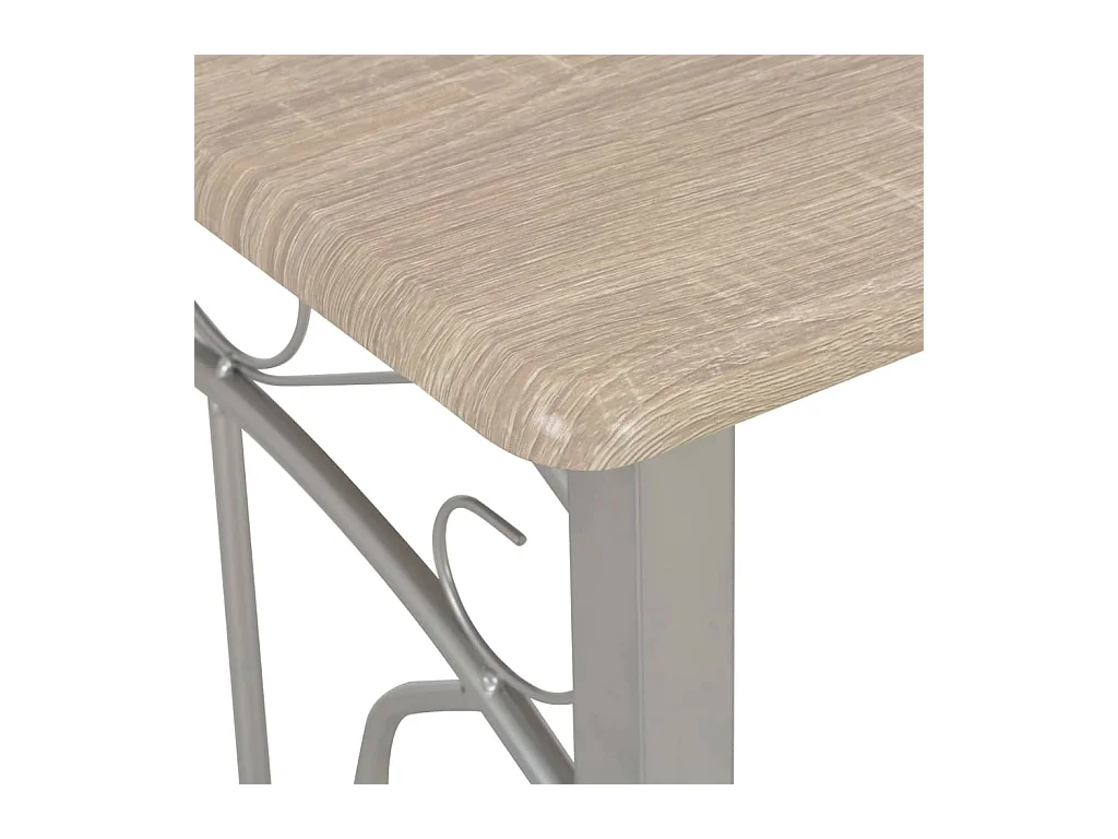 Juego de barra de 3 piezas, madera y acero