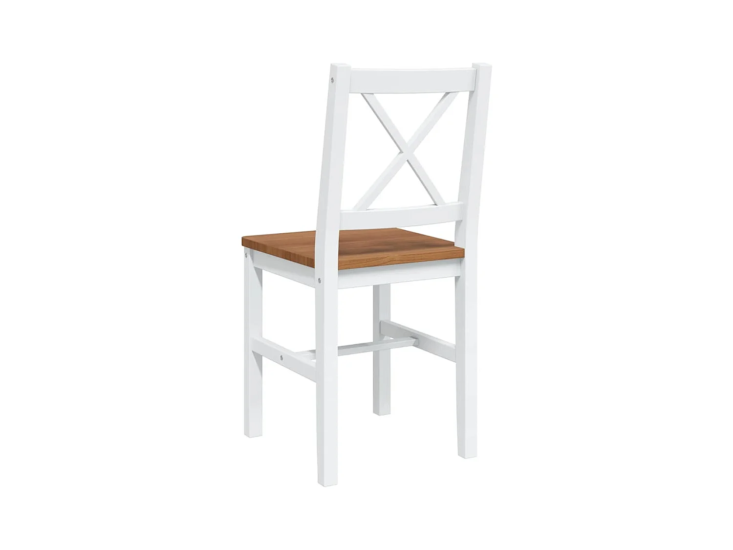 Juego de comedor de 5 piezas Marrón y blanco