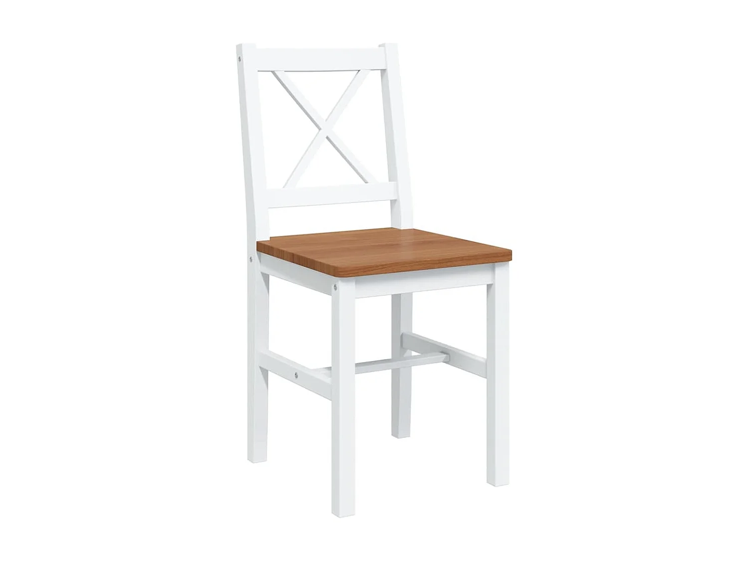 5-teiliges Ess-Set Braun und Weiß