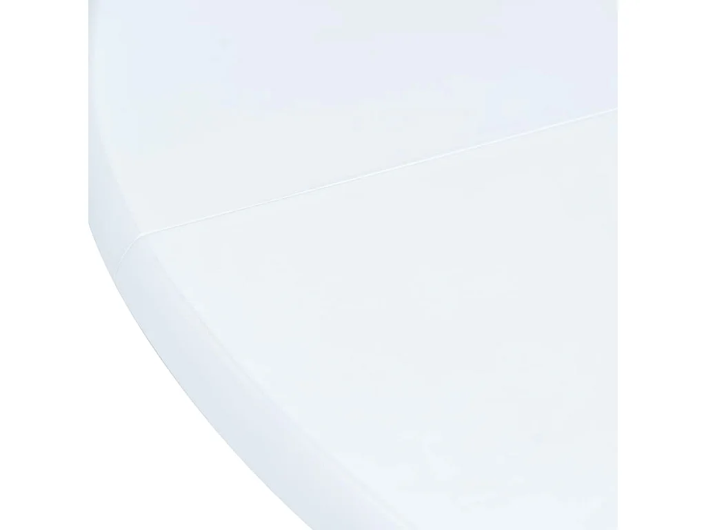 Juego de comedor de 5 piezas, madera de caucho, blanco