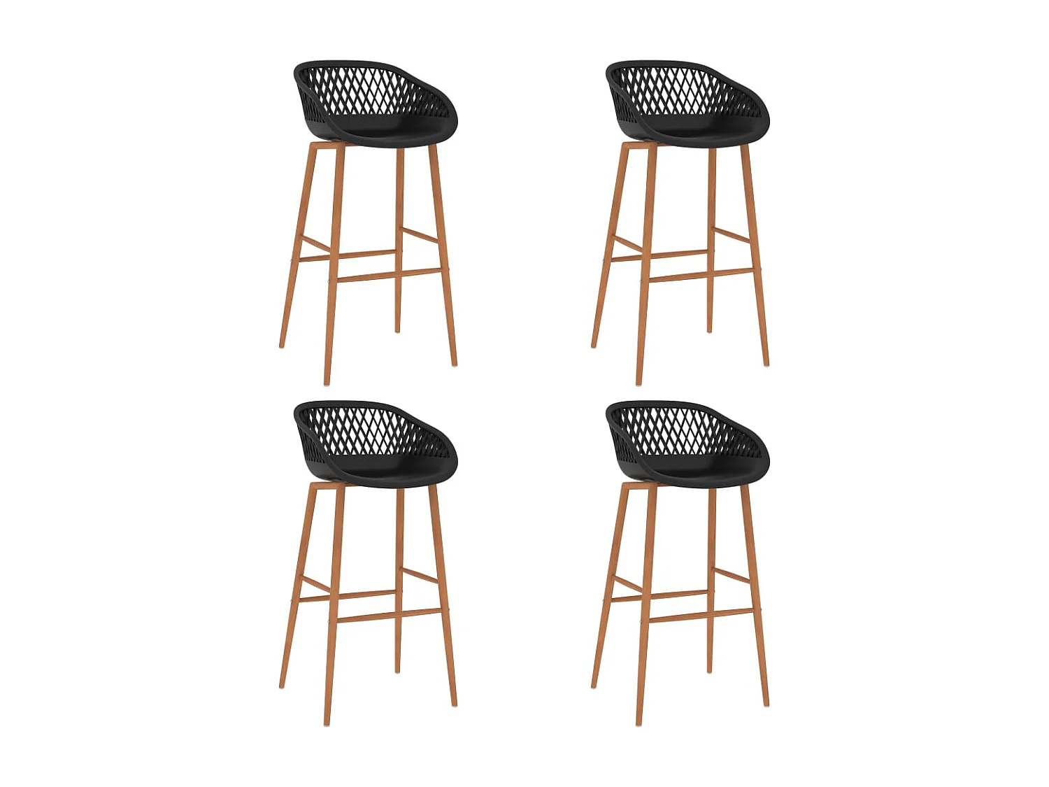 Ensemble de bar 5 pcs Blanc et noir