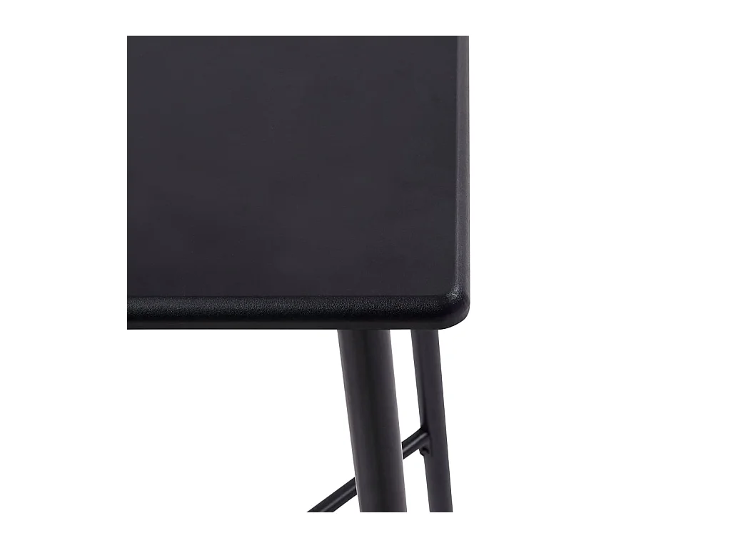 Juego de barra de 3 piezas, plástico negro