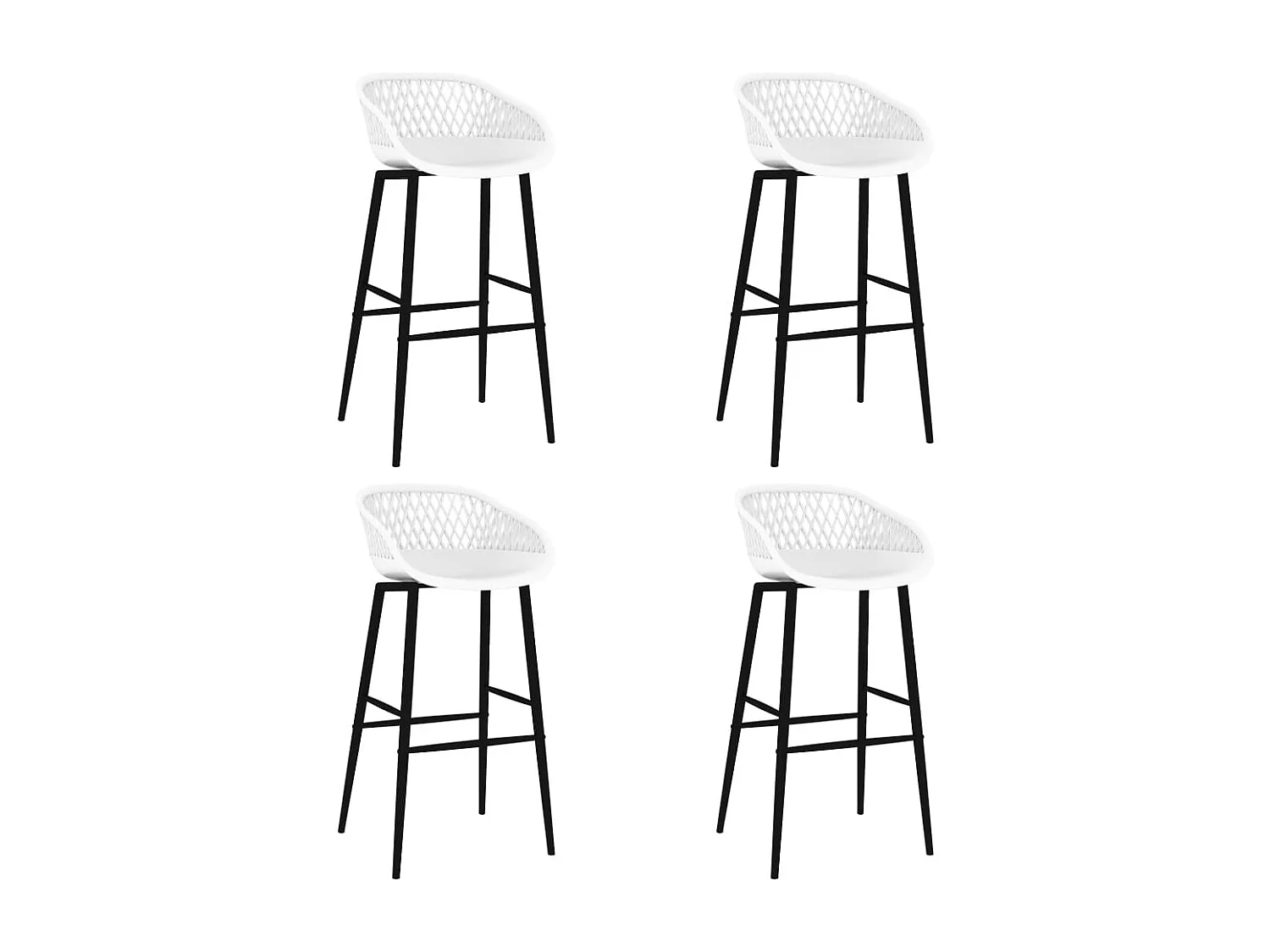 Juego de bar de 5 piezas blanco