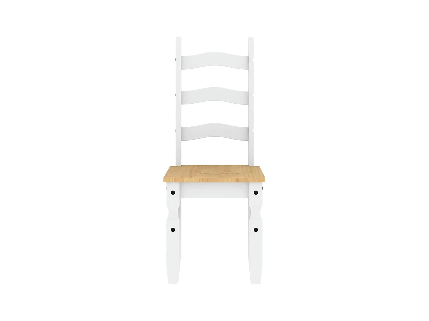 Panama 5-delige eetkamerset wit massief grenenhout