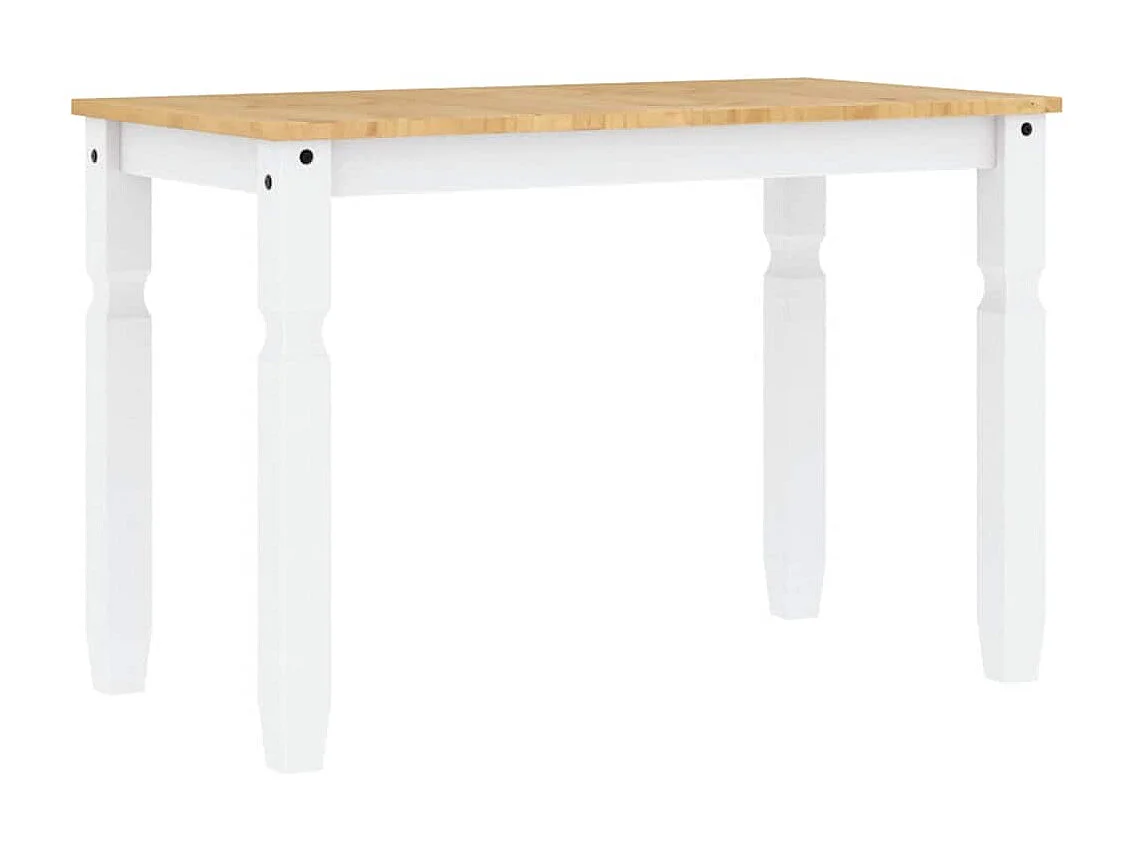 Ensemble à manger Panama 5 pcs blanc bois de pin massif