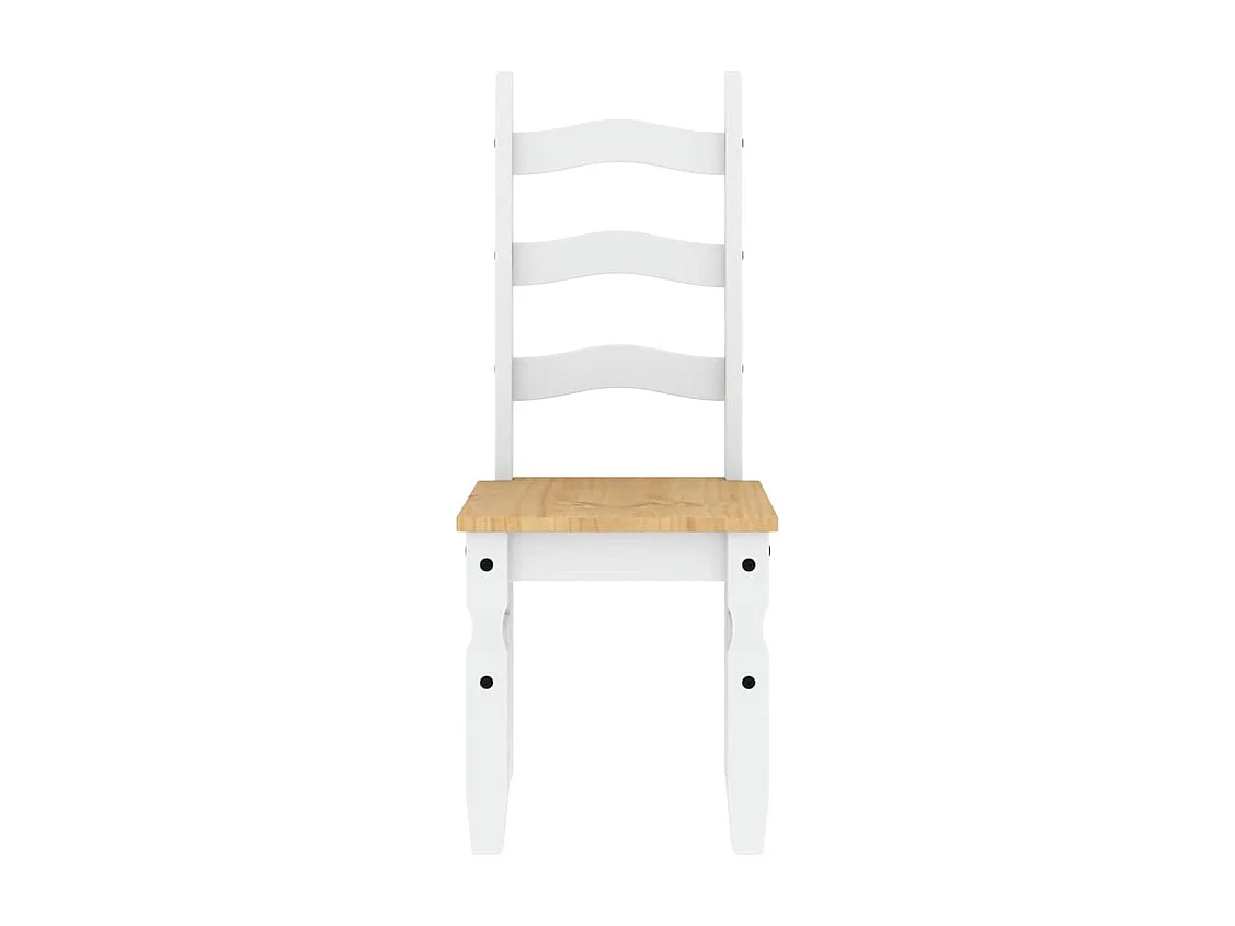 Ensemble à manger Panama 5 pcs blanc bois de pin massif