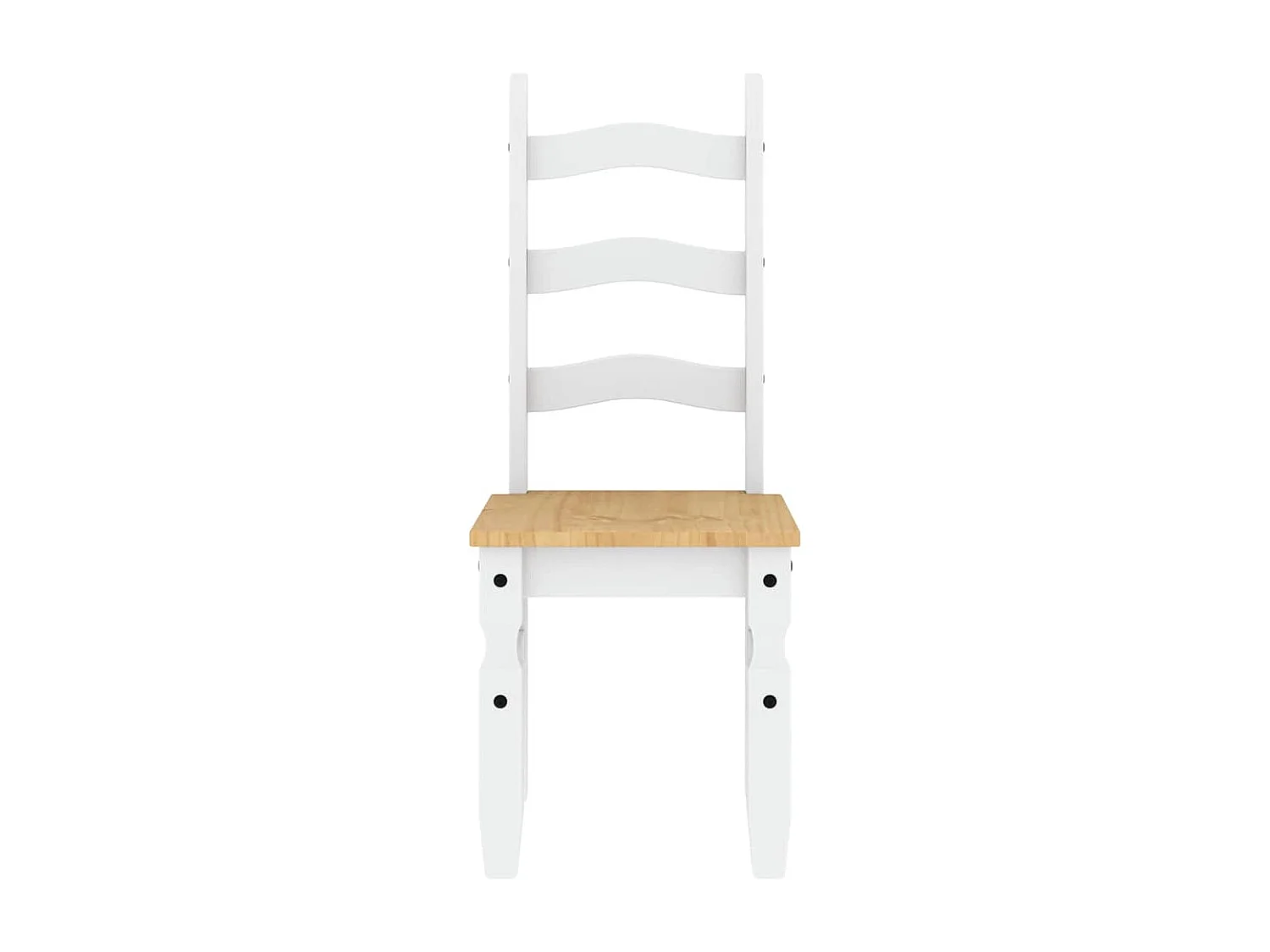 Ensemble à manger Panama 5 pcs blanc bois de pin massif