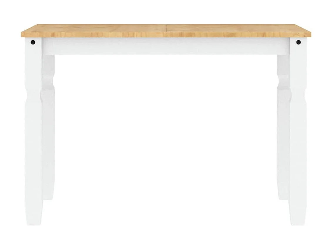 Ensemble à manger Panama 5 pcs blanc bois de pin massif