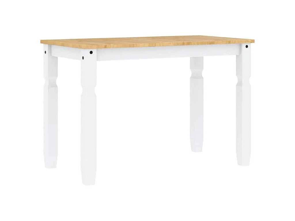 Ensemble à manger Panama 5 pcs blanc bois de pin massif