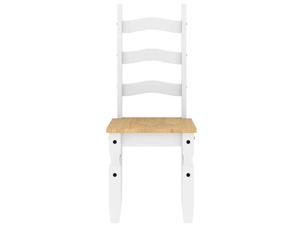 Ensemble à manger Panama 5 pcs blanc bois de pin massif