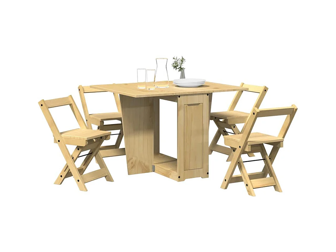 Corona 5-delige opvouwbare vlindereetset, dennenbruine was