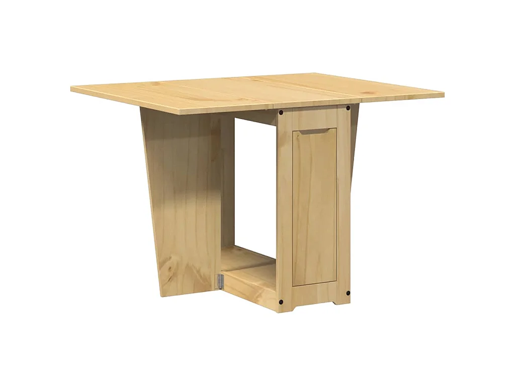 Set da pranzo pieghevole a forma di farfalla Corona da 5 pezzi, in pino cerato marrone
