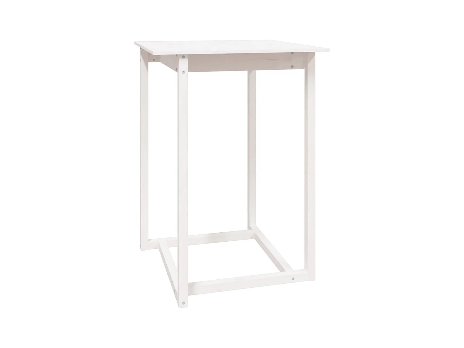 Juego de bar de 5 piezas Blanco Madera maciza de pino