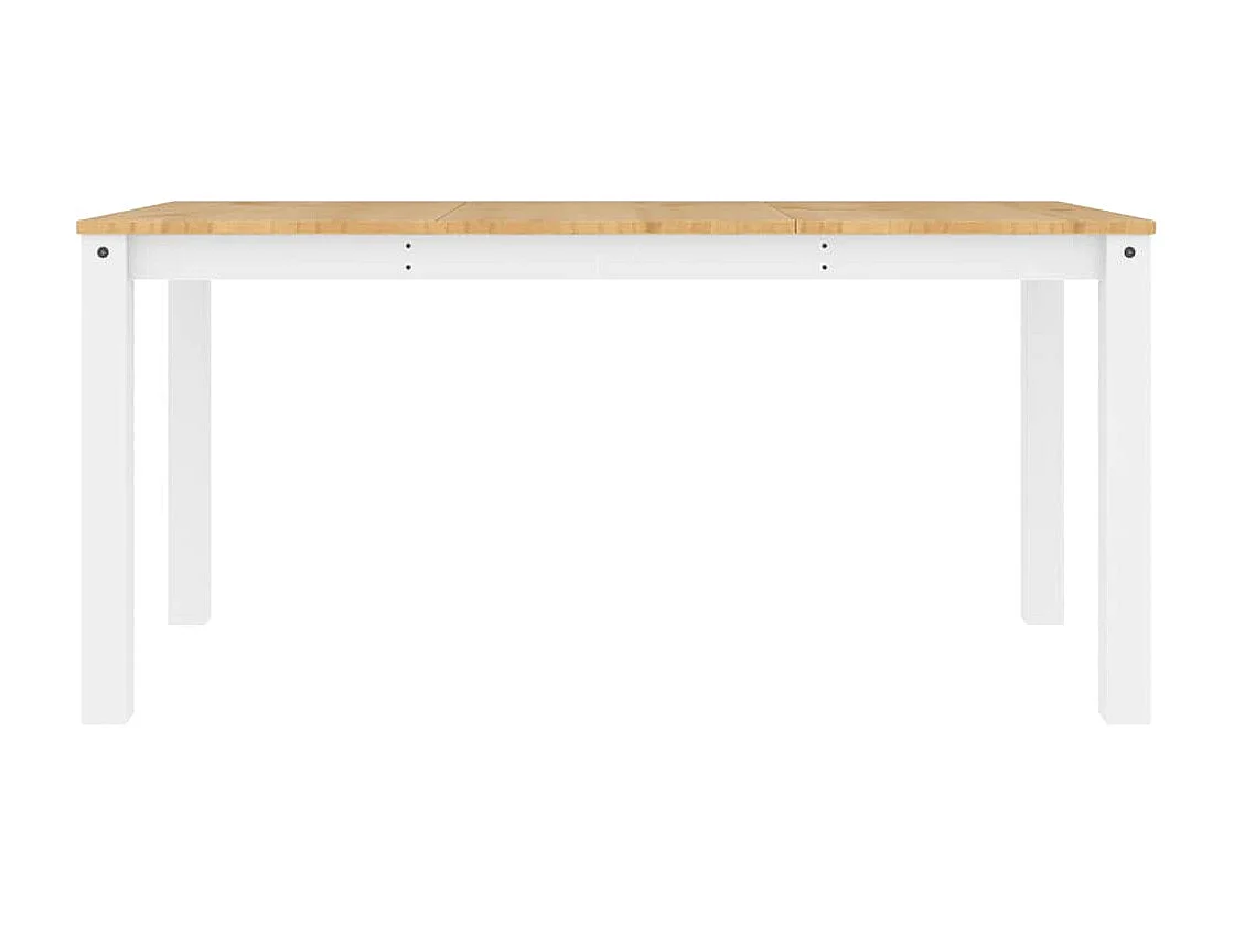 Ensemble à manger Panama 5 pcs blanc bois de pin massif