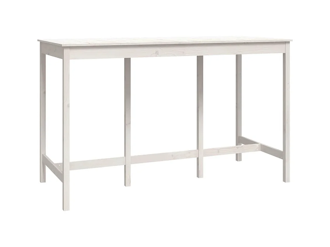 9-delige barset Wit Massief grenenhout