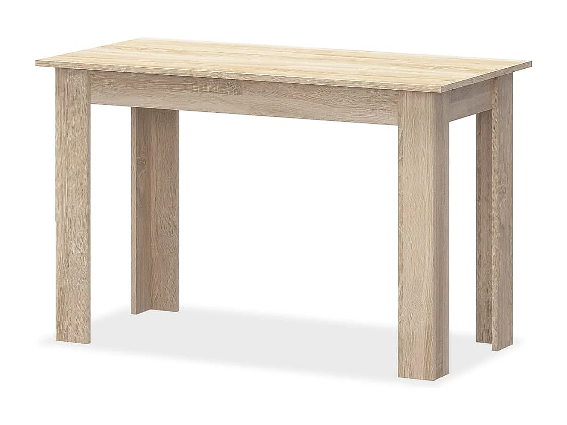 Set tavolo da pranzo e panca da 3 pezzi, legno ingegnerizzato, rovere