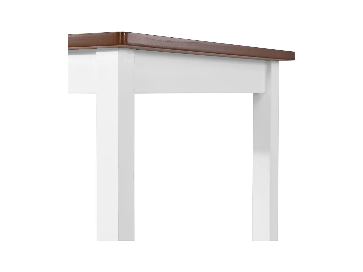 Juego de mesa de bar y taburete de madera maciza de 5 piezas