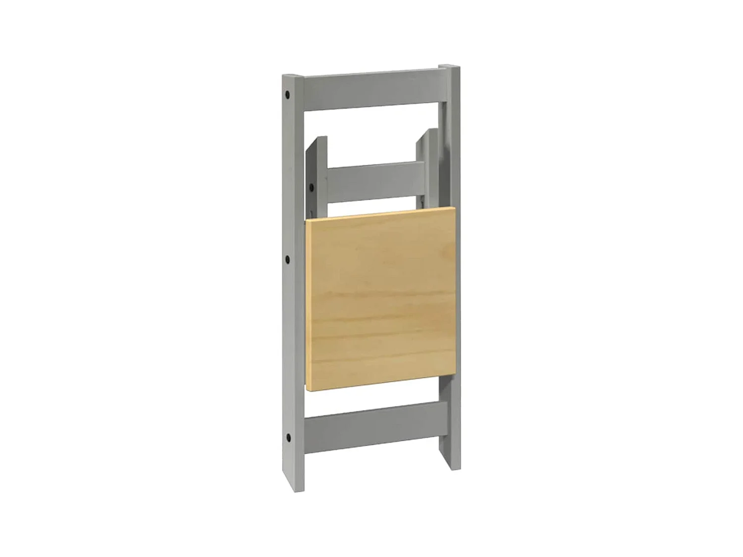 Juego de comedor plegable Corona Butterfly de 5 piezas en madera de pino gris