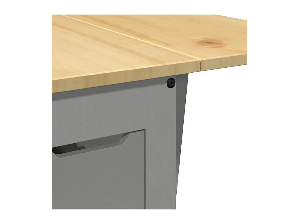 Juego de comedor plegable Corona Butterfly de 5 piezas en madera de pino gris