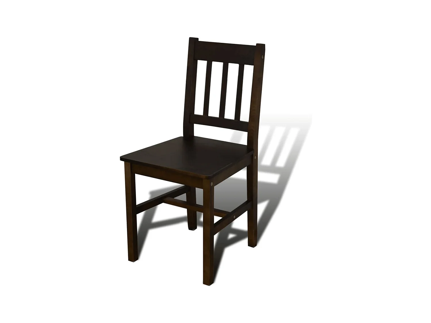 Eettafel met 4 stoelen Bruin