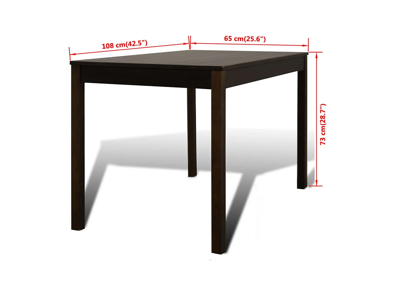 Mesa de comedor con 4 sillas Marrón